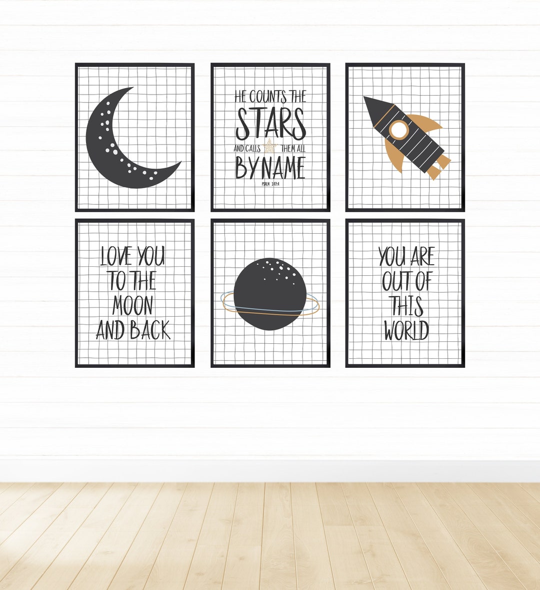 Outer Space Printable Wall Art Set of 6 Digital Download - Etsy