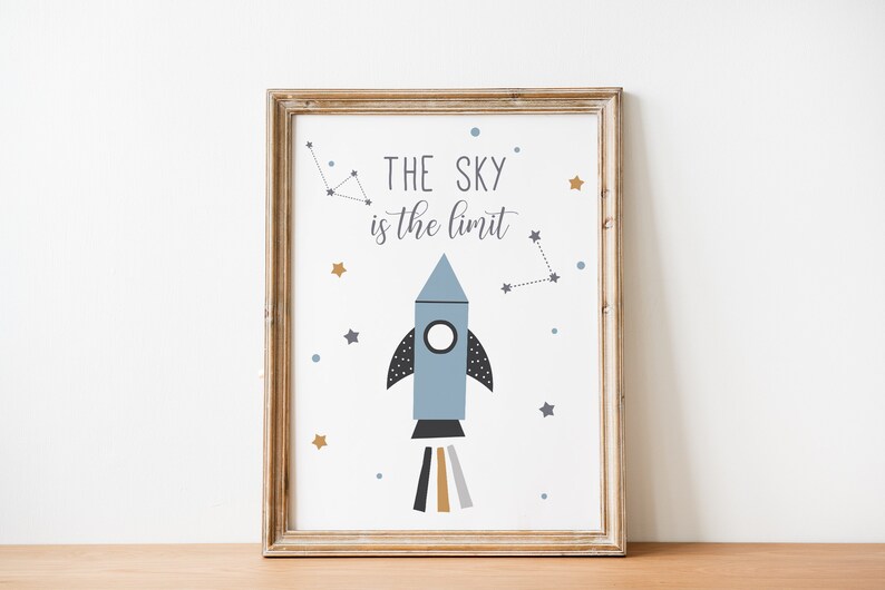 Space Printable Wall Art Set of 3 Digital Download Nursery - Etsy