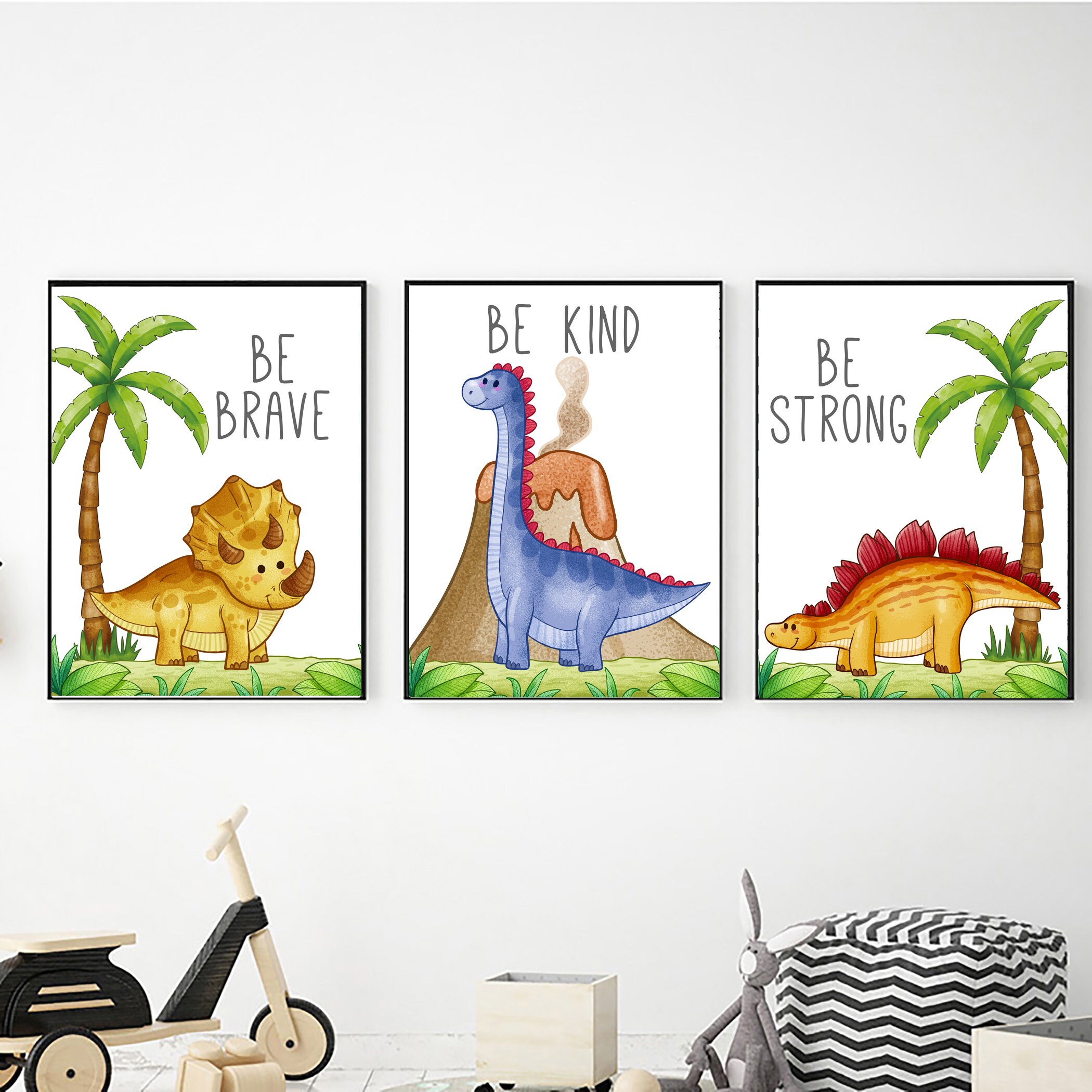 Dinosaur Wall Art Digital Download Printable Wall Art Baby Etsy