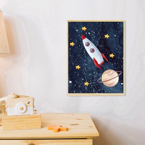 Set of 6 Outer Space Wall Art Digital Download Printable Wall - Etsy