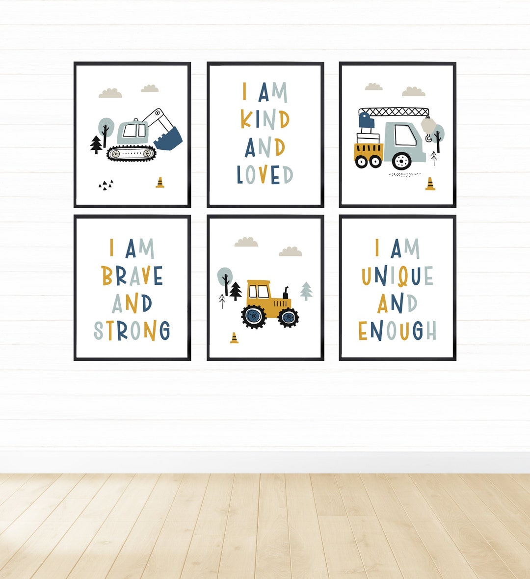 Construction Printable Wall Art, Affirmation for Kids Wall Art ...