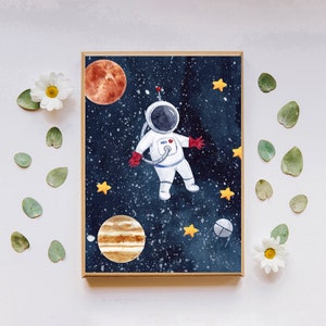 Set of 6 Outer Space Wall Art Digital Download Printable Wall - Etsy