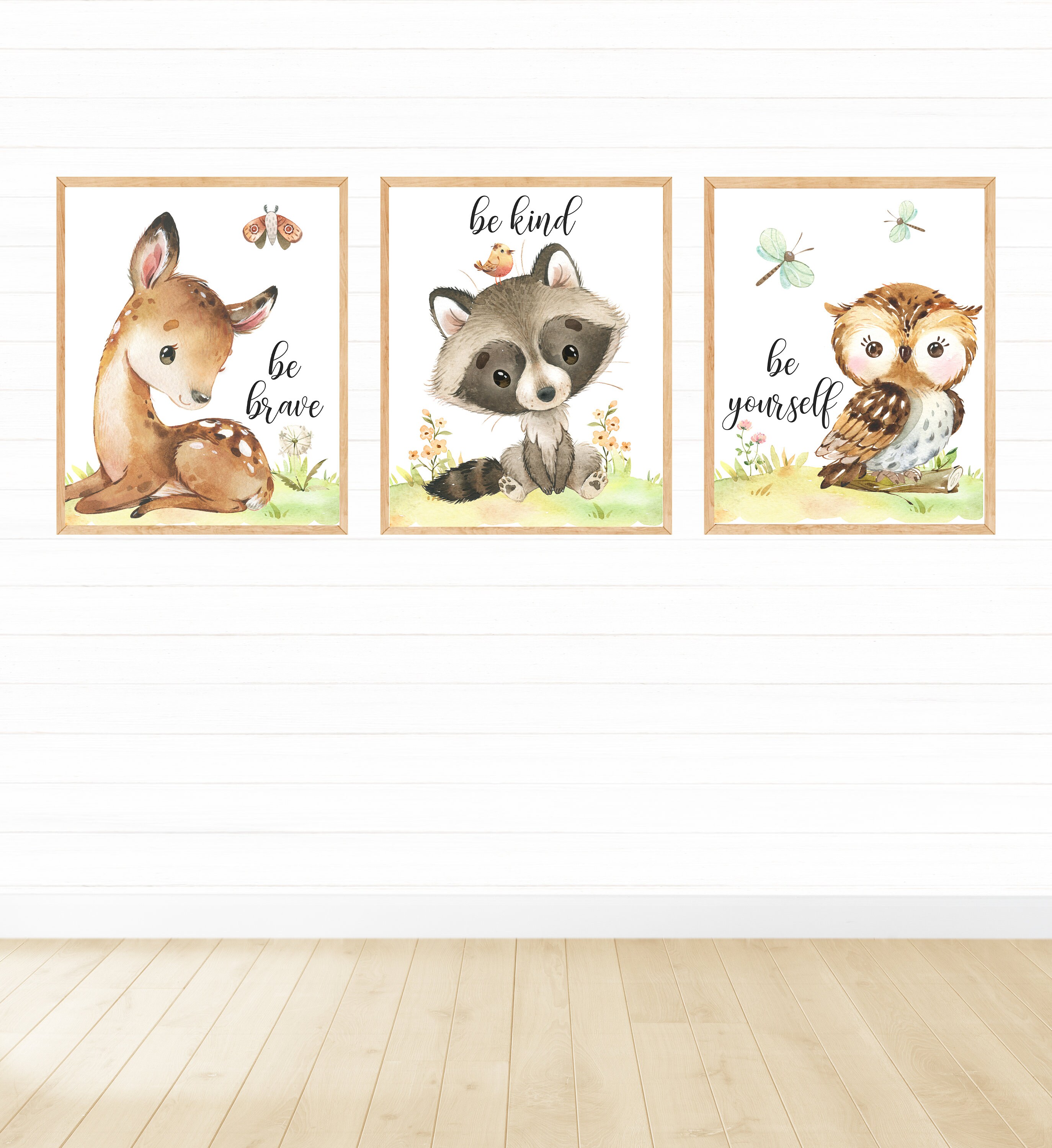 Woodland Animals Wall Art Printable Wall Art Digital Etsy