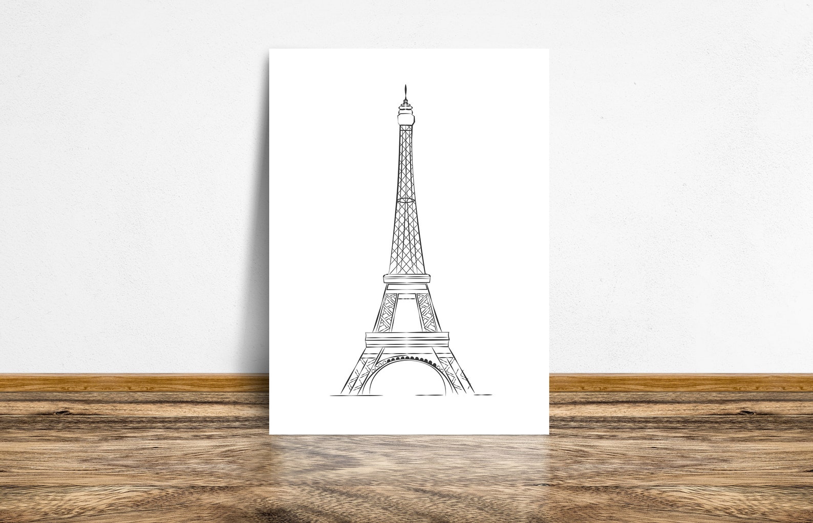 Printable Eiffel Tower Print Digital Download Printable Wall - Etsy