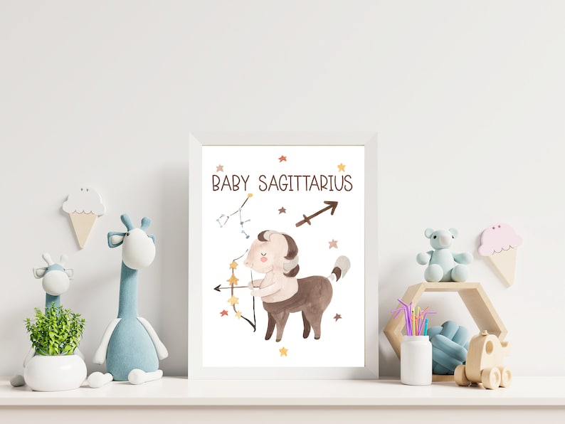 Printable Sagittarius Zodiac Sign Wall Art Digital Download - Etsy