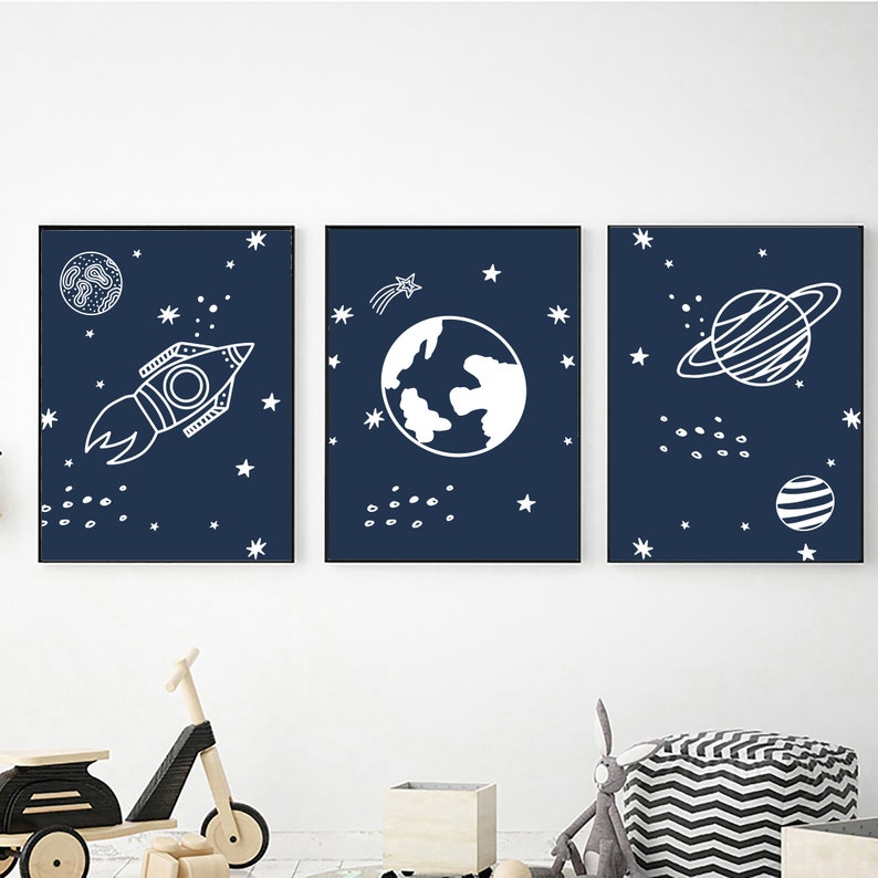 Outer Space Wall Art Digital Download Outer Space Decor Etsy