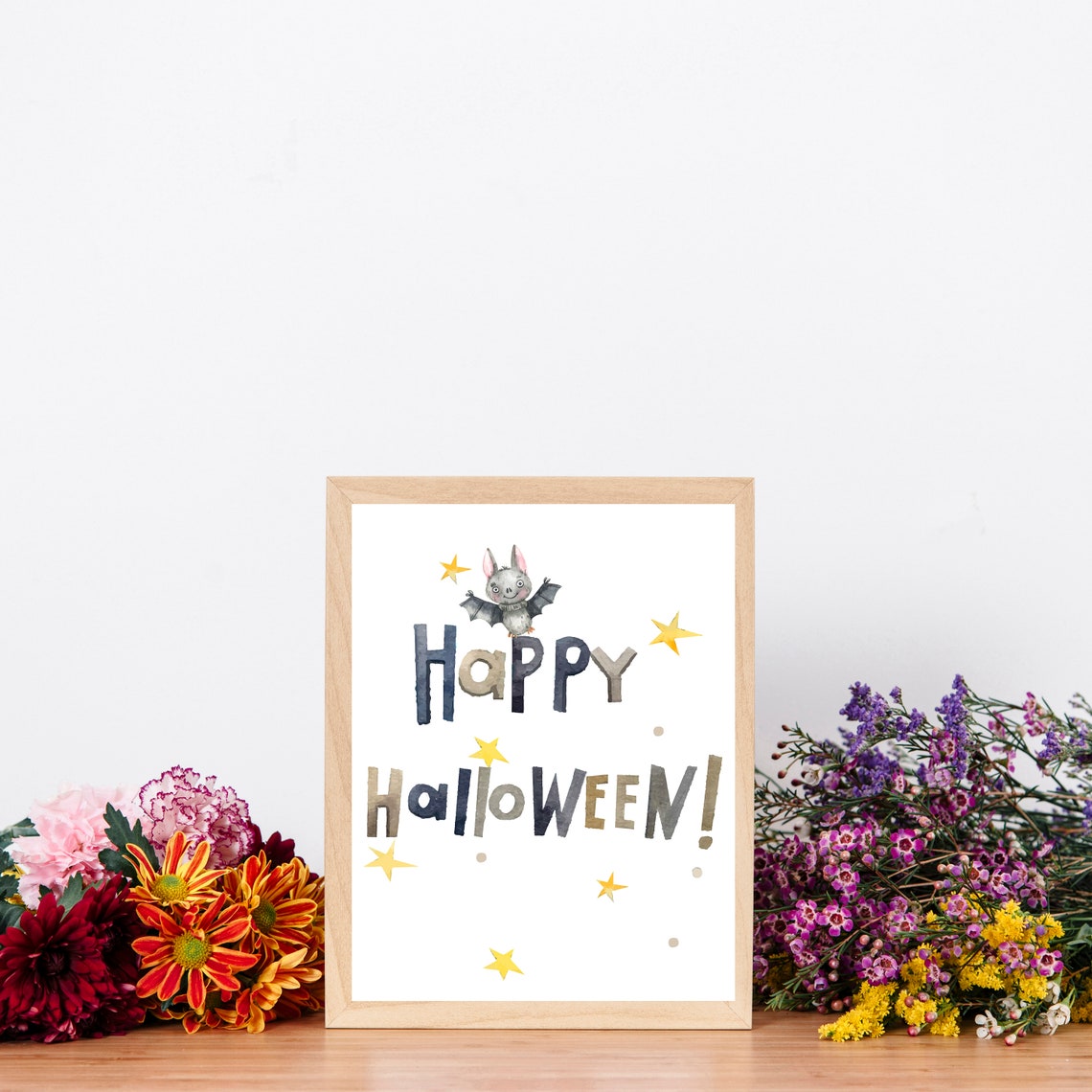 Halloween Decor Set of 3 Printable Wall Art Digital | Etsy