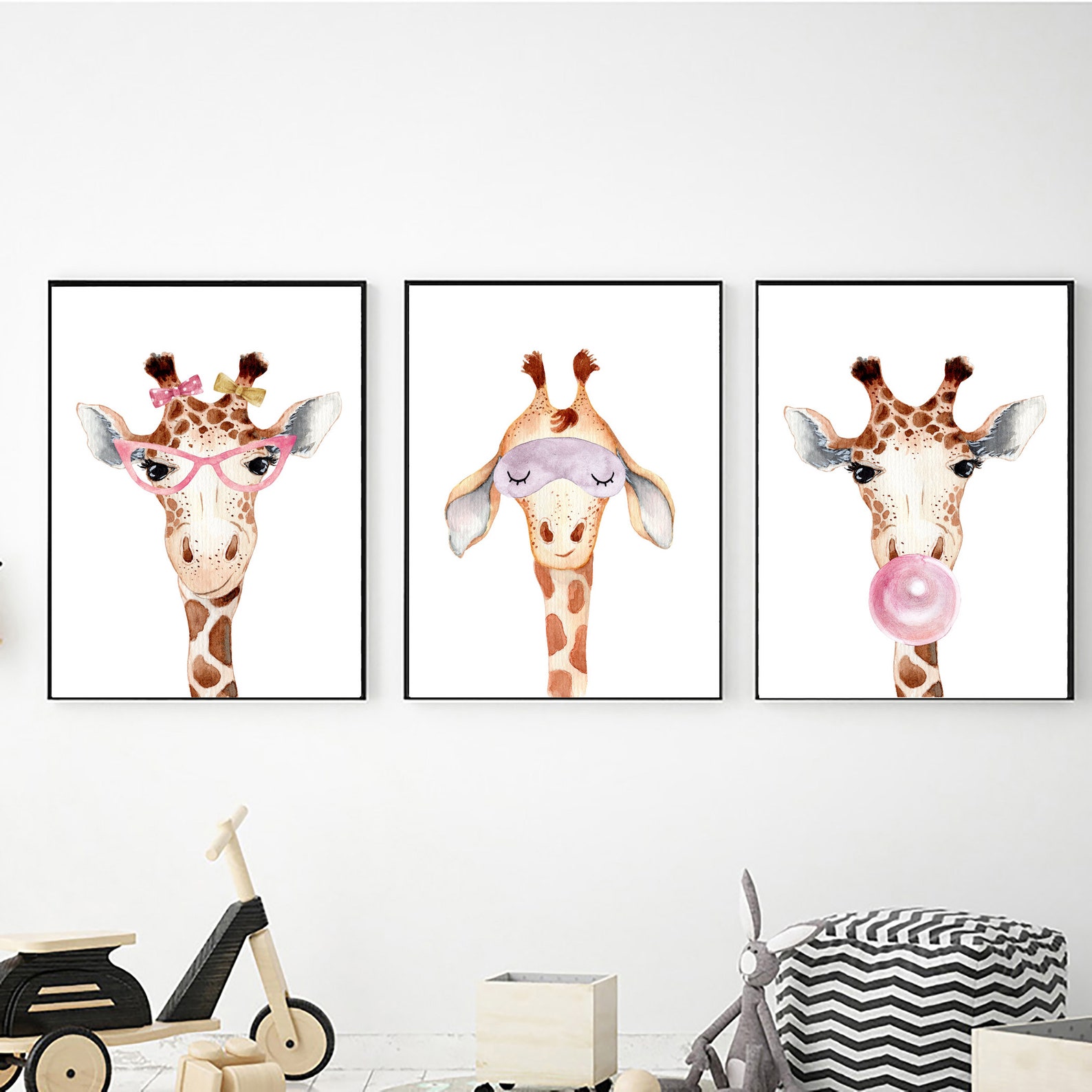 Set of 3 Giraffes Printable Wall Art for Girl Bedroom Decor - Il 1588xN.2683020541 J8gp