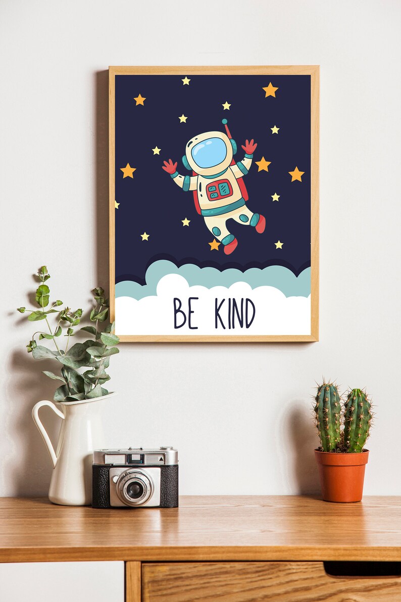 Outer Space Nursery Wall Art Digital Download Outer Space Etsy