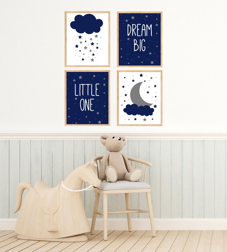Boys Printable Wall Art Set for Nursery Decor Digital Etsy