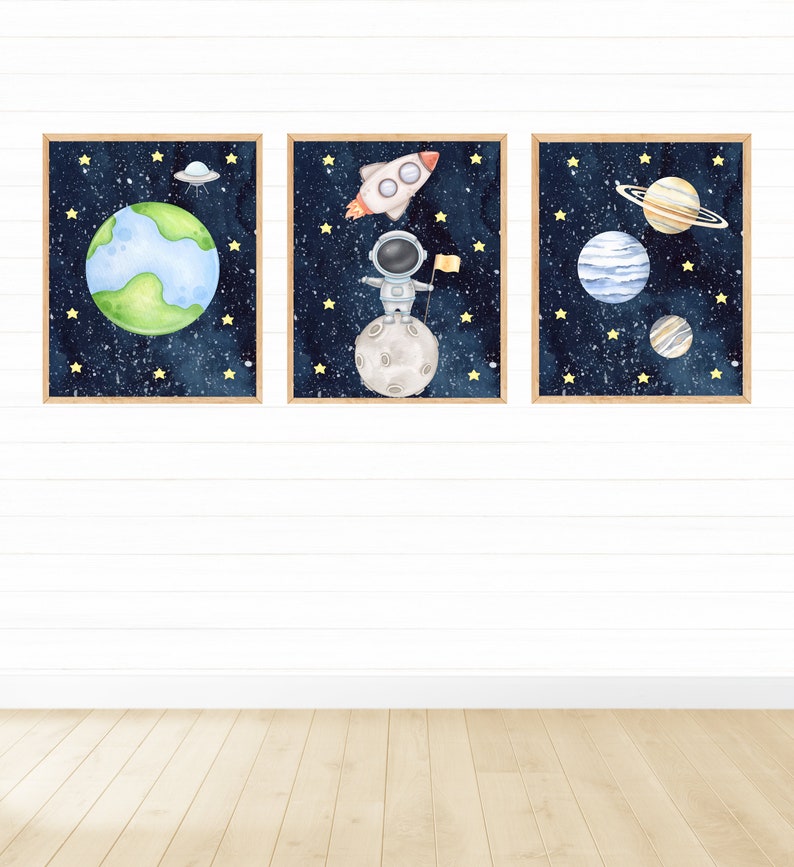 Outer Space Wall Art Digital Download Printable Wall Art Etsy