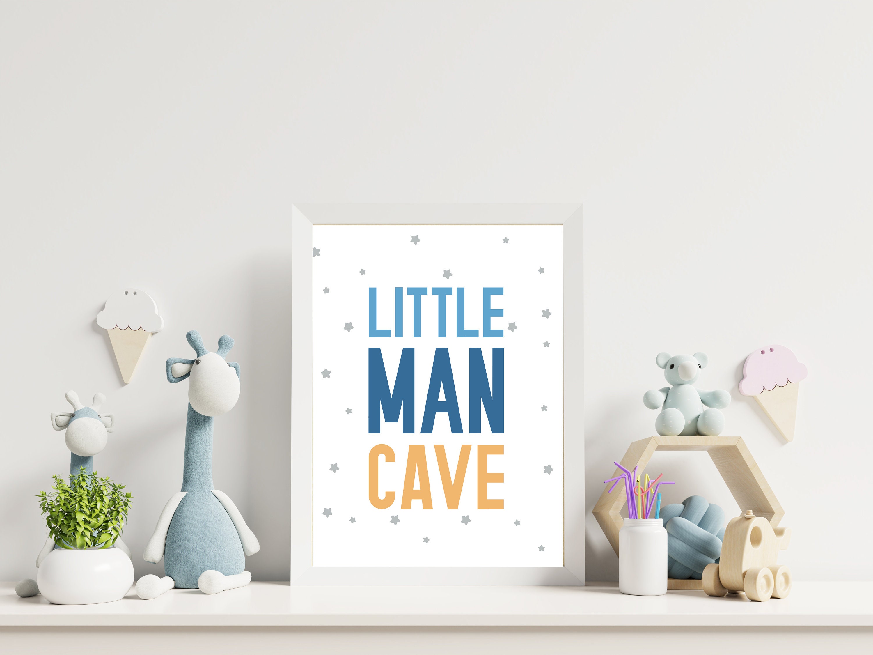 Space Kids Room Wall Art Digital Download Set of 3 Space | Etsy