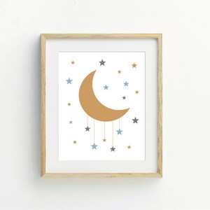 Love You to the Moon and Back Printable Wall Art, Star and Moon Prints ...