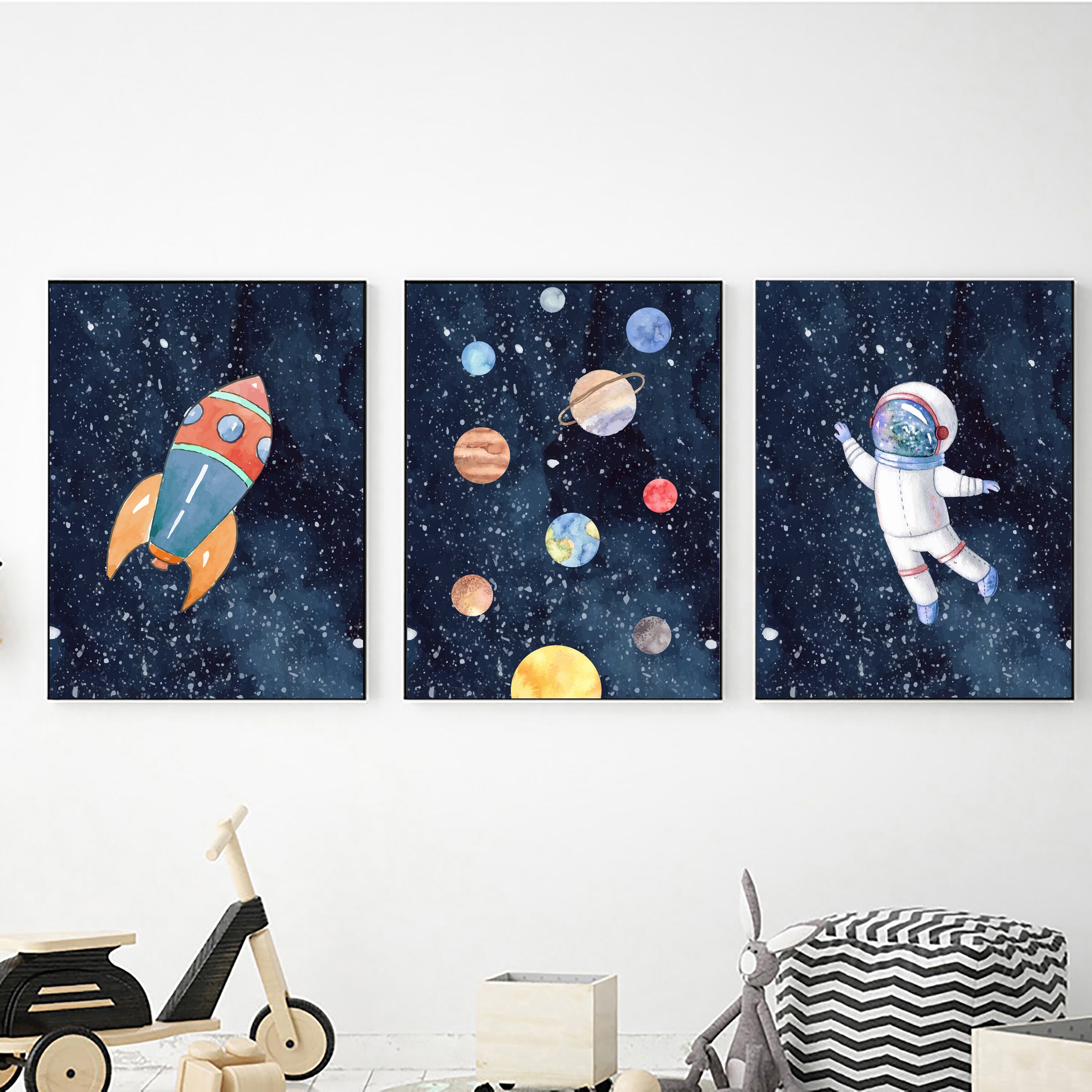 Outer Space Wall Art Digital Download Space Nursery Etsy