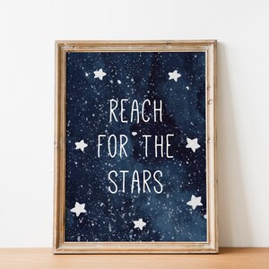 Printable Watercolor Space Wall Art Set of 6, Digital Download Art ...