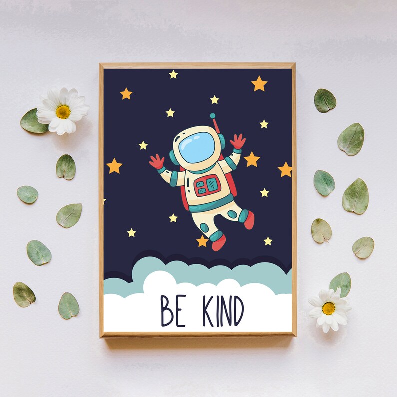 Outer Space Nursery Wall Art Digital Download Outer Space Etsy