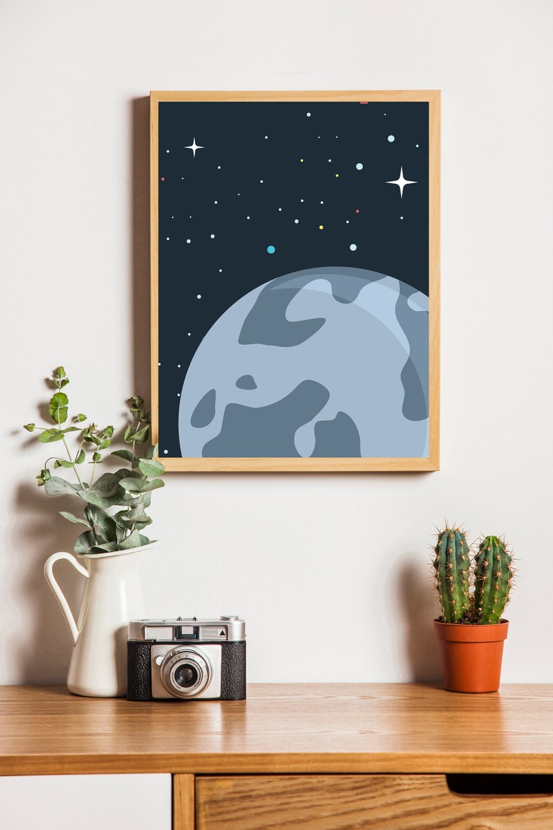 Outer Space Wall Art Digital Download Printable Wall Art Etsy