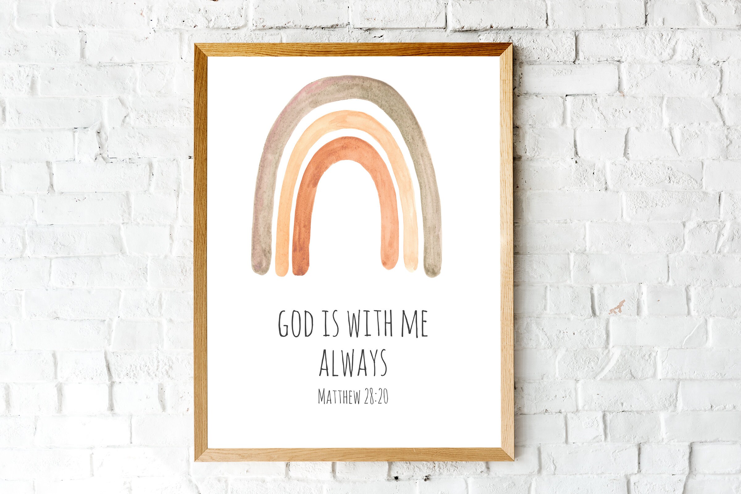 Bible Verse Printable Wall Art for Nursery Decor Digital | Etsy