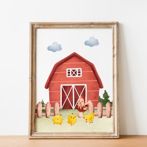 Farm Animal Printable Wall Art Digital Download Farm Wall - Etsy