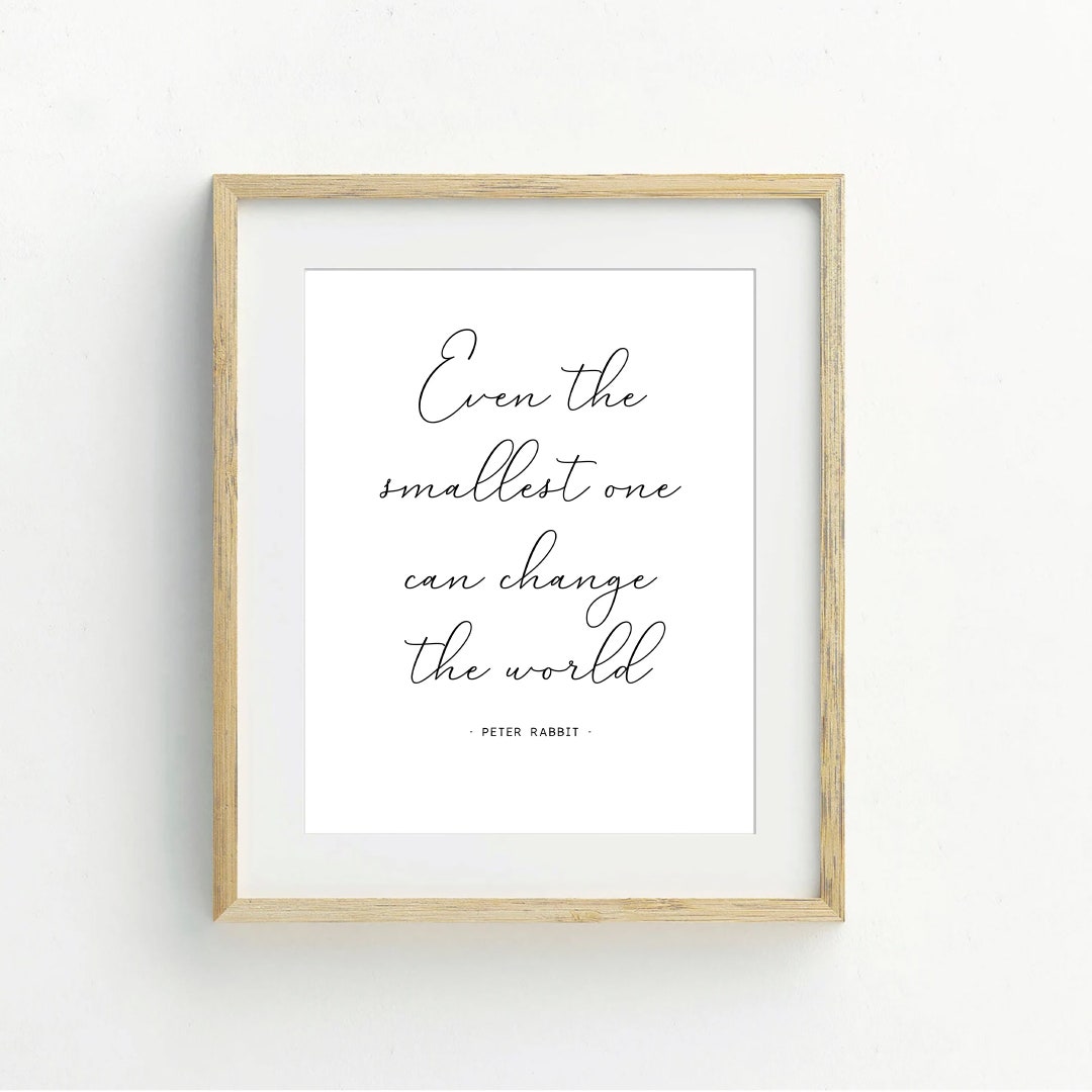 Peter Rabbit Quote Printable Wall Art, Digital Download 8x10 11x14