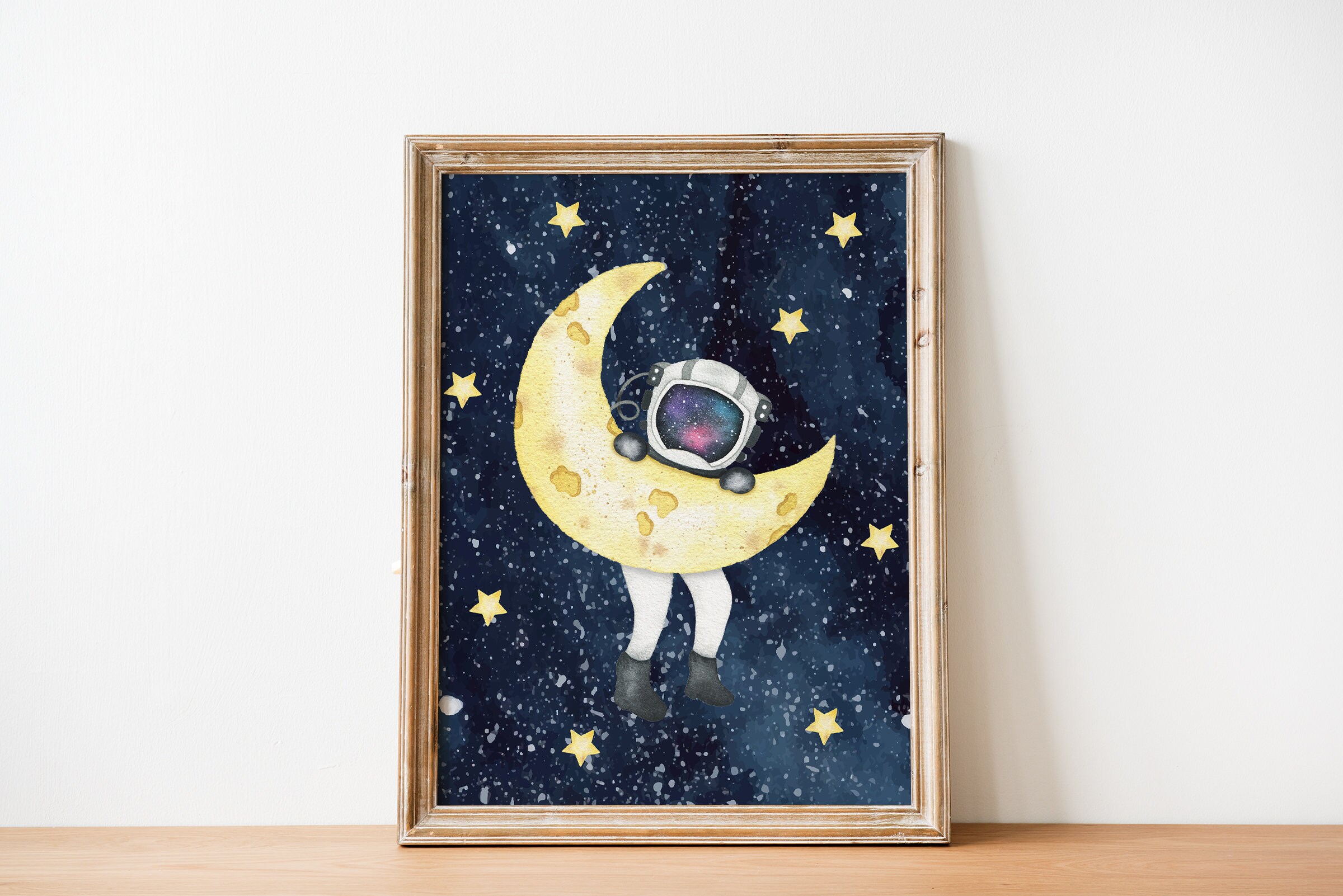 Outer Space Wall Art for Kids Printable Wall Art Digital Etsy