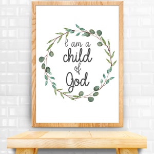 Bible Verse Print for Nursery Decor Digital Download | Etsy