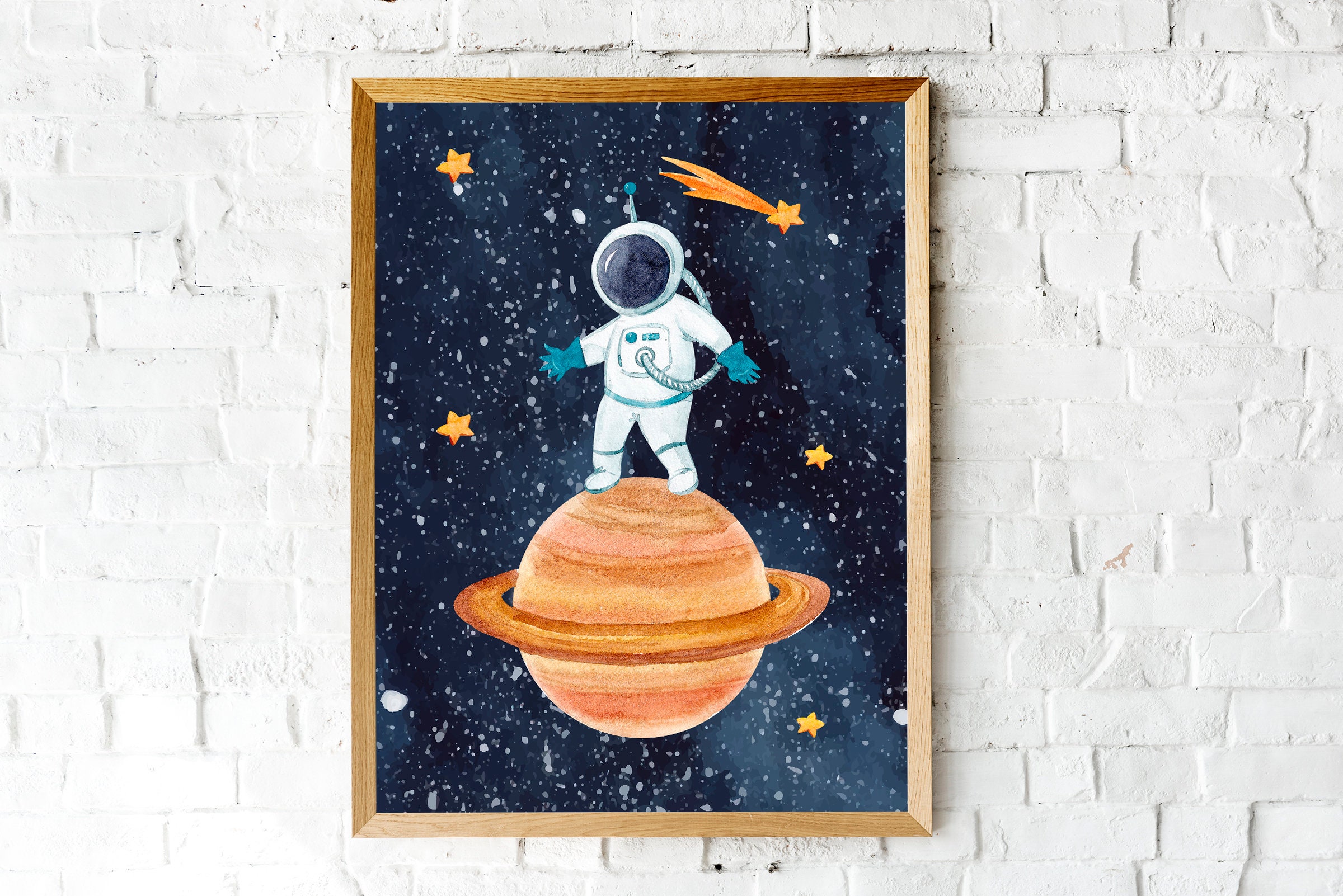 Outer Space Decor Digital Download Printable Wall Art Space Etsy
