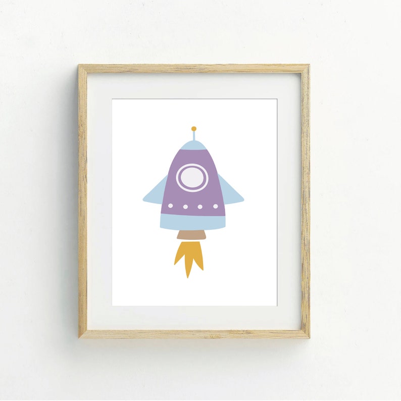 Girls Space Wall Art Printable Wall Art Digital Download - Etsy