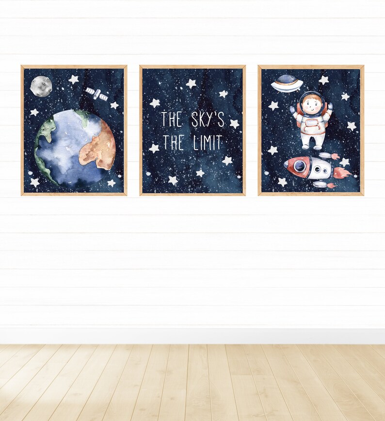 Printable Outer Space Wall Art for Space Themed Nursery Decor Etsy