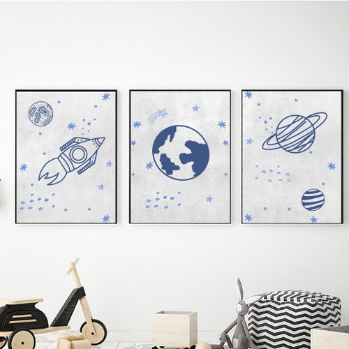 Outer Space Wall Art Digital Download Outer Space Decor Etsy