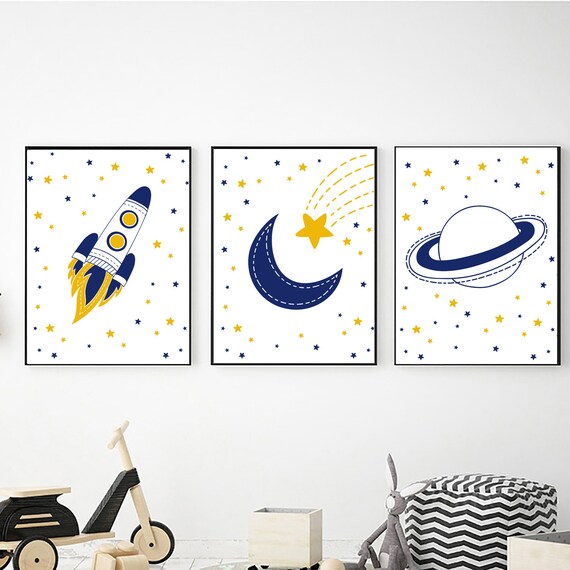 space wall art kids