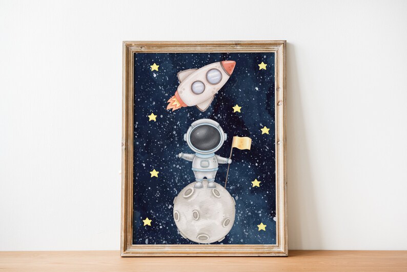 Outer Space Wall Art Digital Download Printable Wall Art Etsy