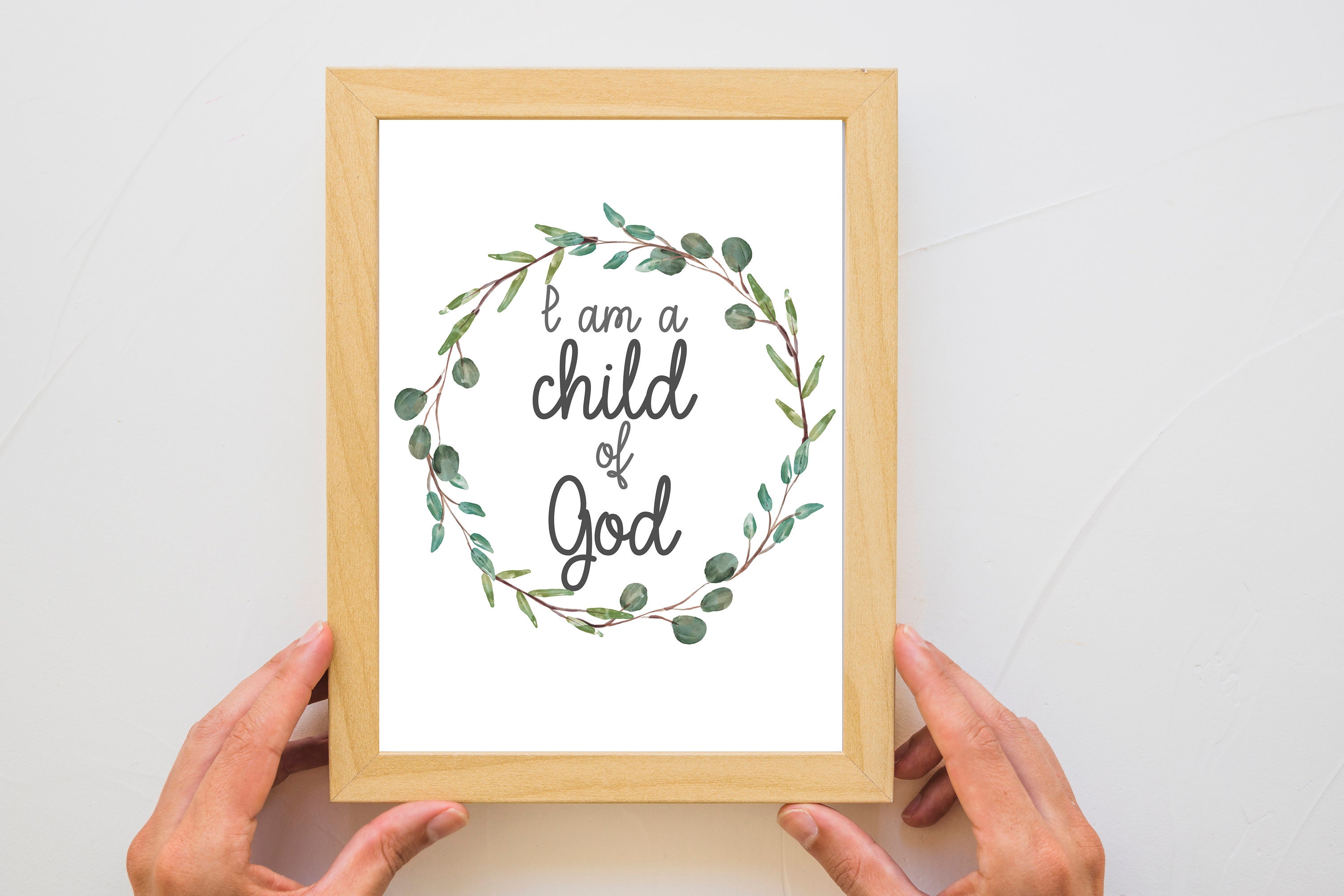 Bible Verse Print for Nursery Decor Digital Download | Etsy