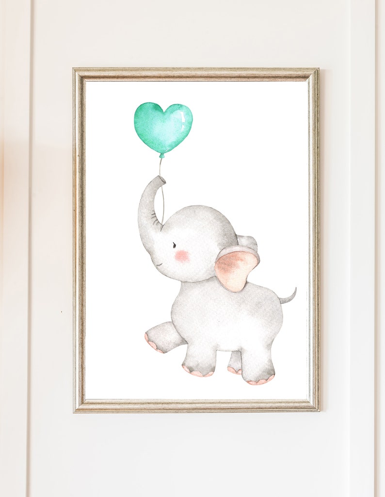Elephant Printable Wall Art Decor Digital Download Elephant | Etsy