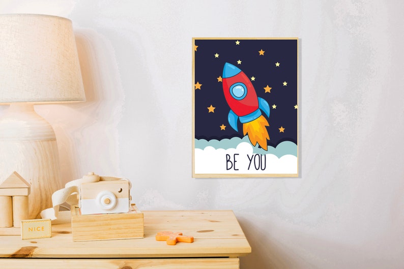 Outer Space Nursery Wall Art Digital Download Outer Space Etsy