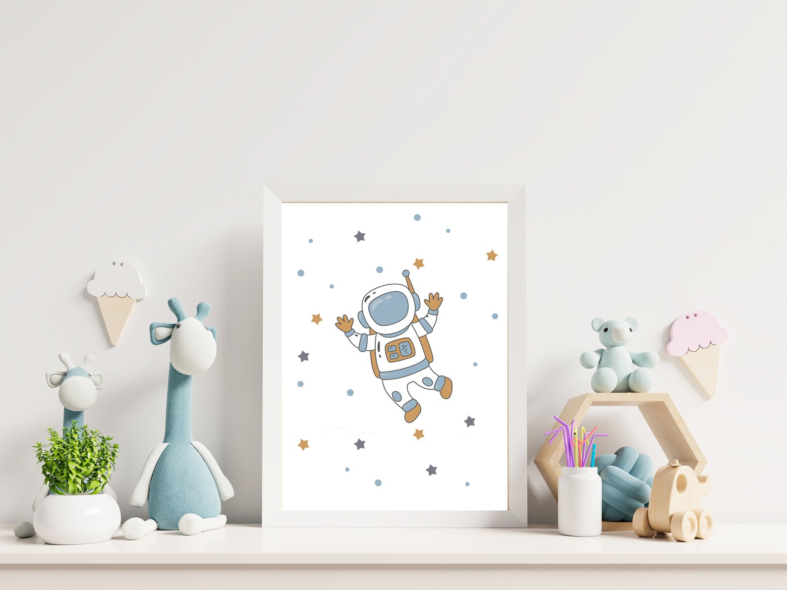 Outer Space Printable Wall Art Set of 3 Digital Download Etsy