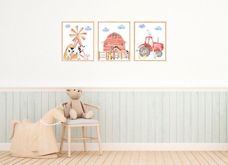 Farm Animal Wall Art Printable Wall Art Digital Download - Etsy