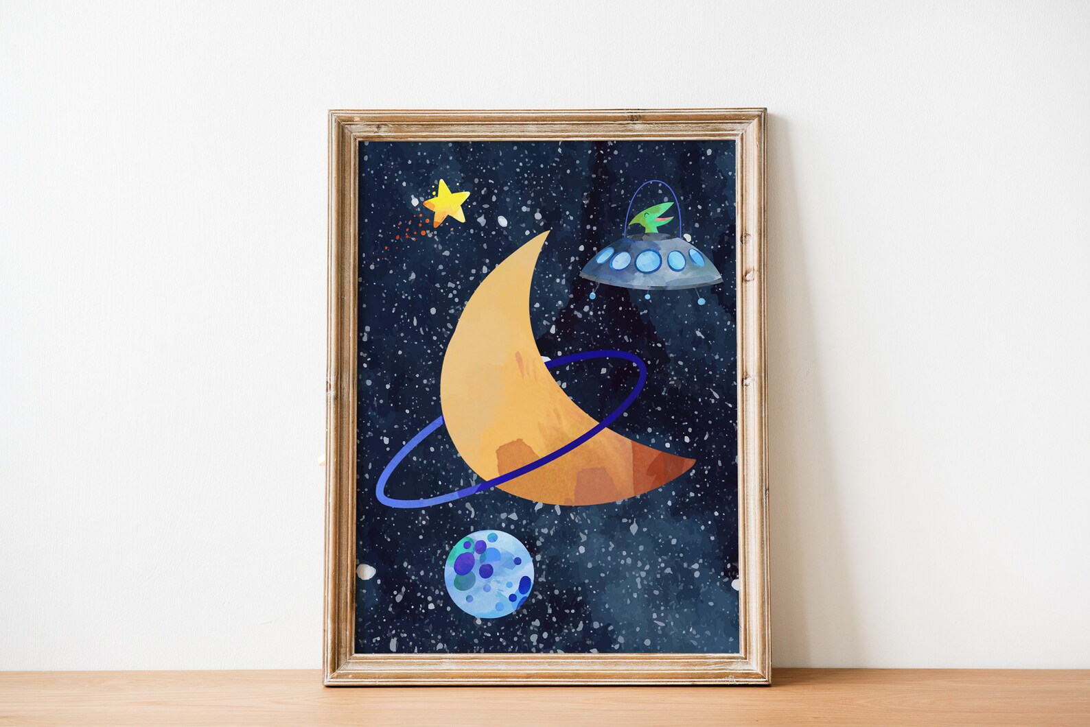 Set of 6 Space Dinosaur Astronauts Printable Wall Art, Digital Download ...