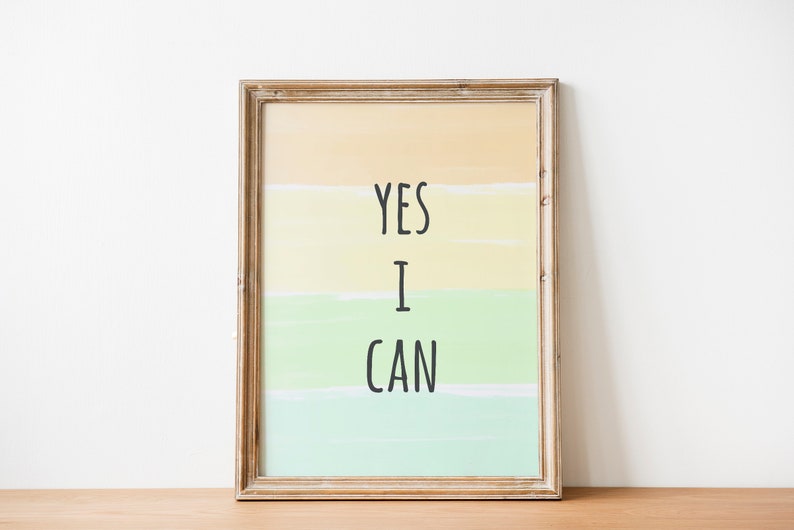 Motivational Printable Wall Art Set for Kids Digital - Etsy
