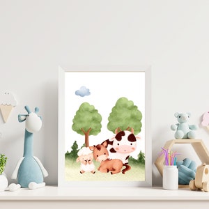 Farm Animal Printable Wall Art Digital Download Farm Wall - Etsy