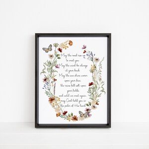 Irish Blessing Printable Wall Art, May the Road Rise up to Meet You, Irish Blessing Print ...