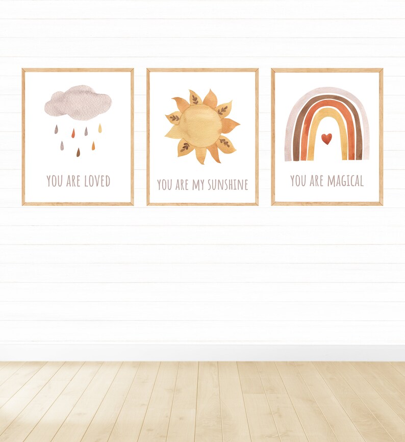 Printable Boho Wall Art for Girl Bedroom Decor Digital Etsy