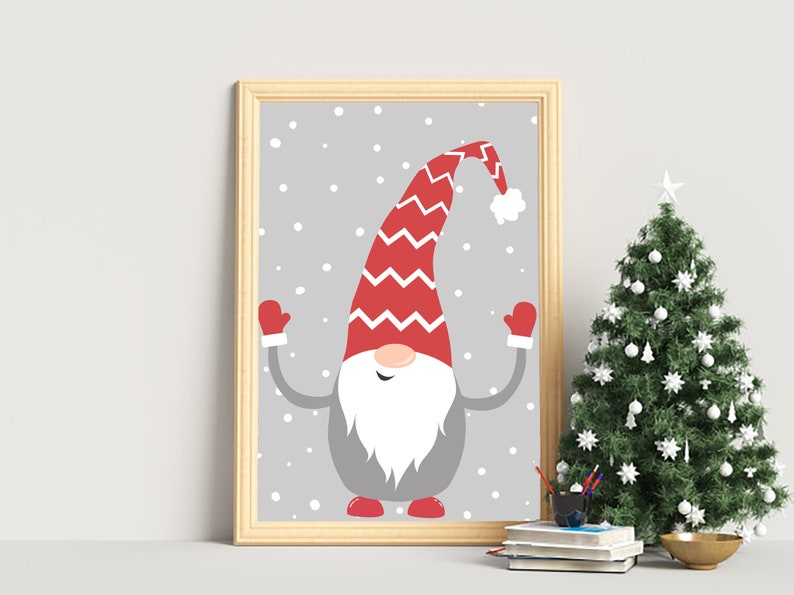 Scandinavian Gnomes Wall Art Printable Wall Art Digital - Etsy