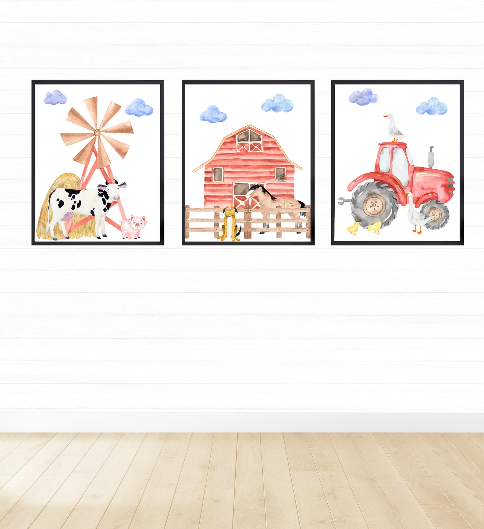 Farm Animal Wall Art Printable Wall Art Digital Download - Etsy