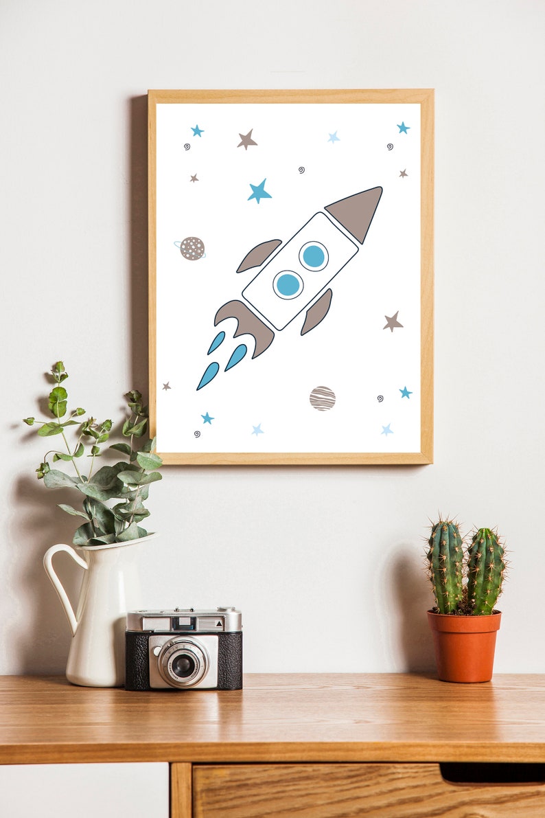 Outer Space Prints for Nursery Decor Digital Download Outer | Etsy