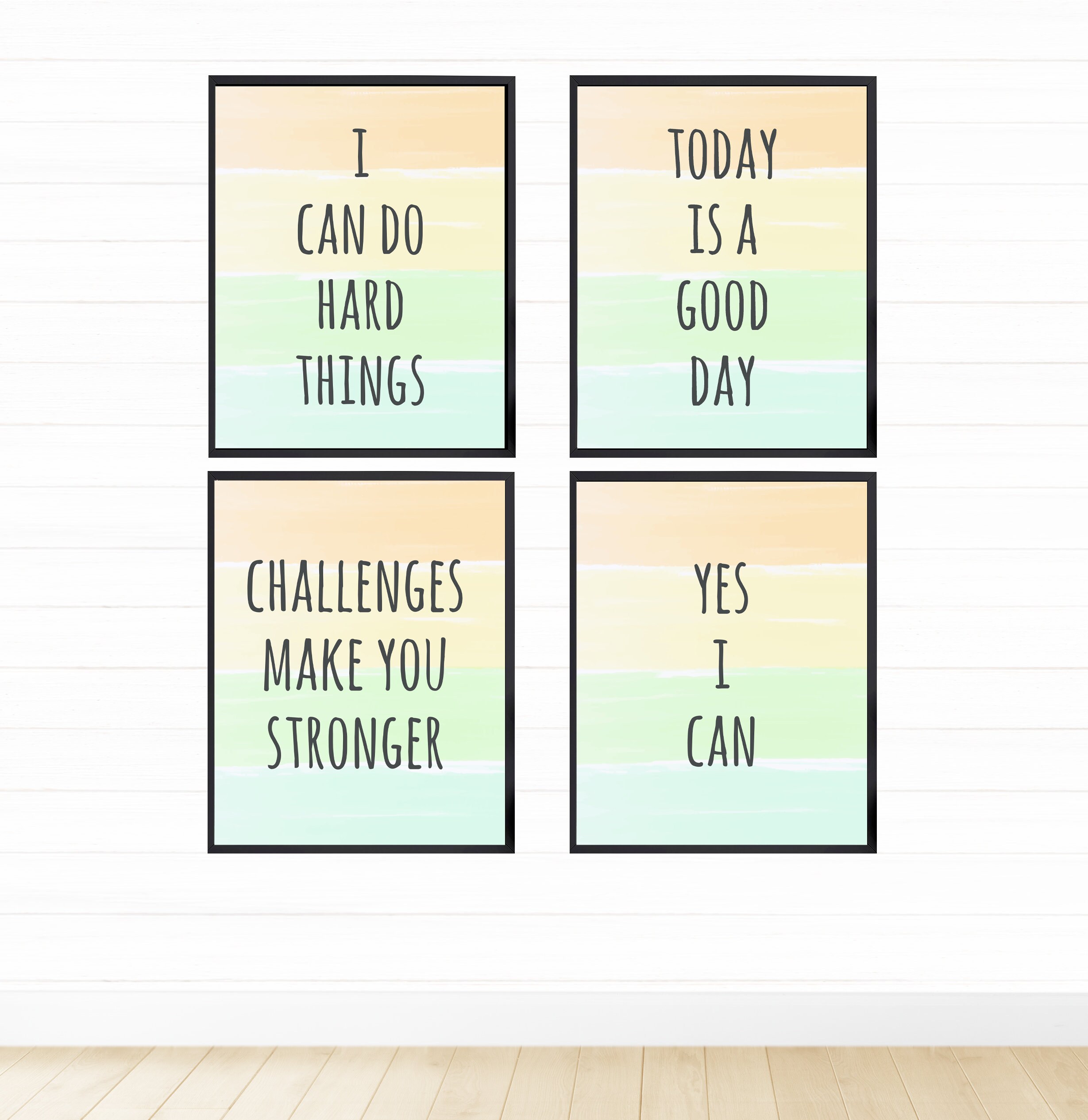 Motivational Printable Wall Art Set for Kids Digital | Etsy