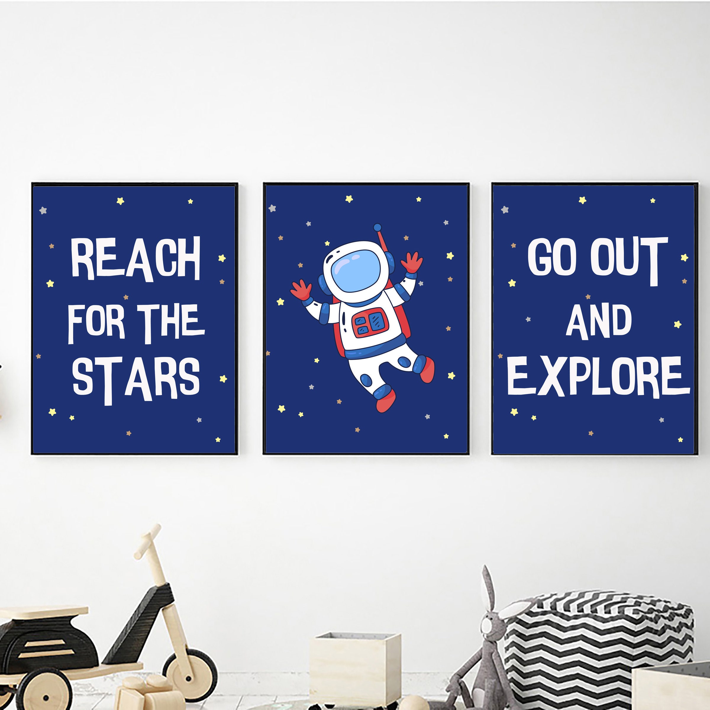 Set of 6 Outer Space Printable Wall Art Digital Download Etsy