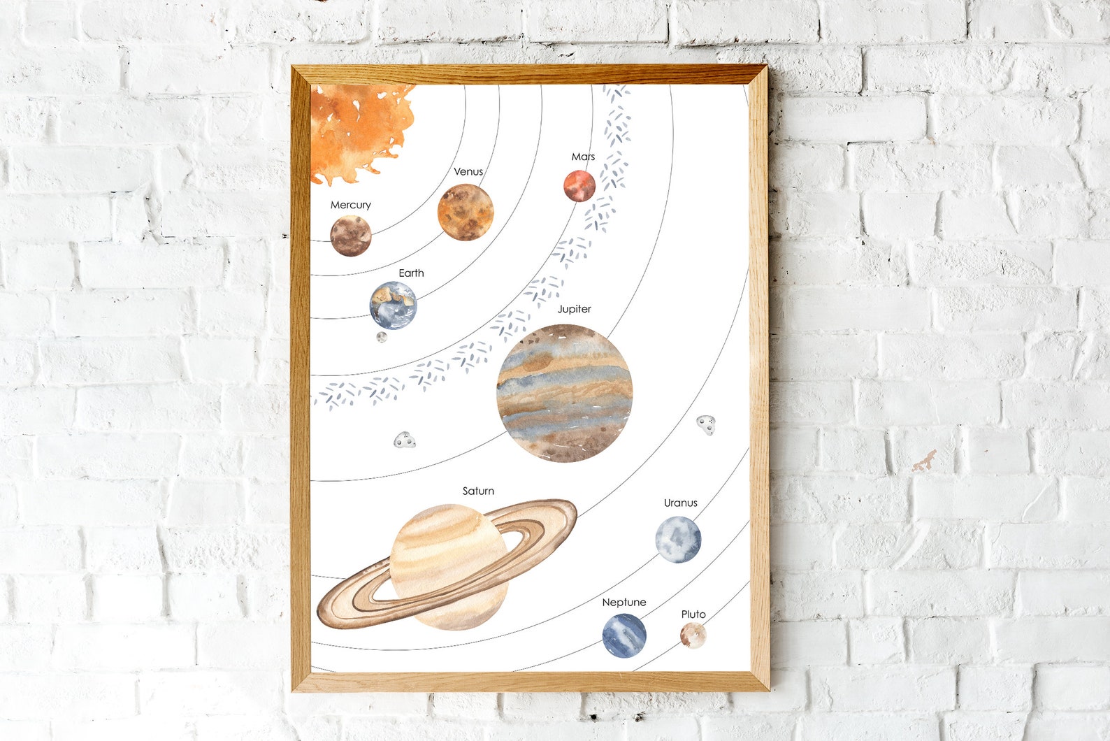 Printable Solar System Wall Art Printable Wall Art Digital - Etsy