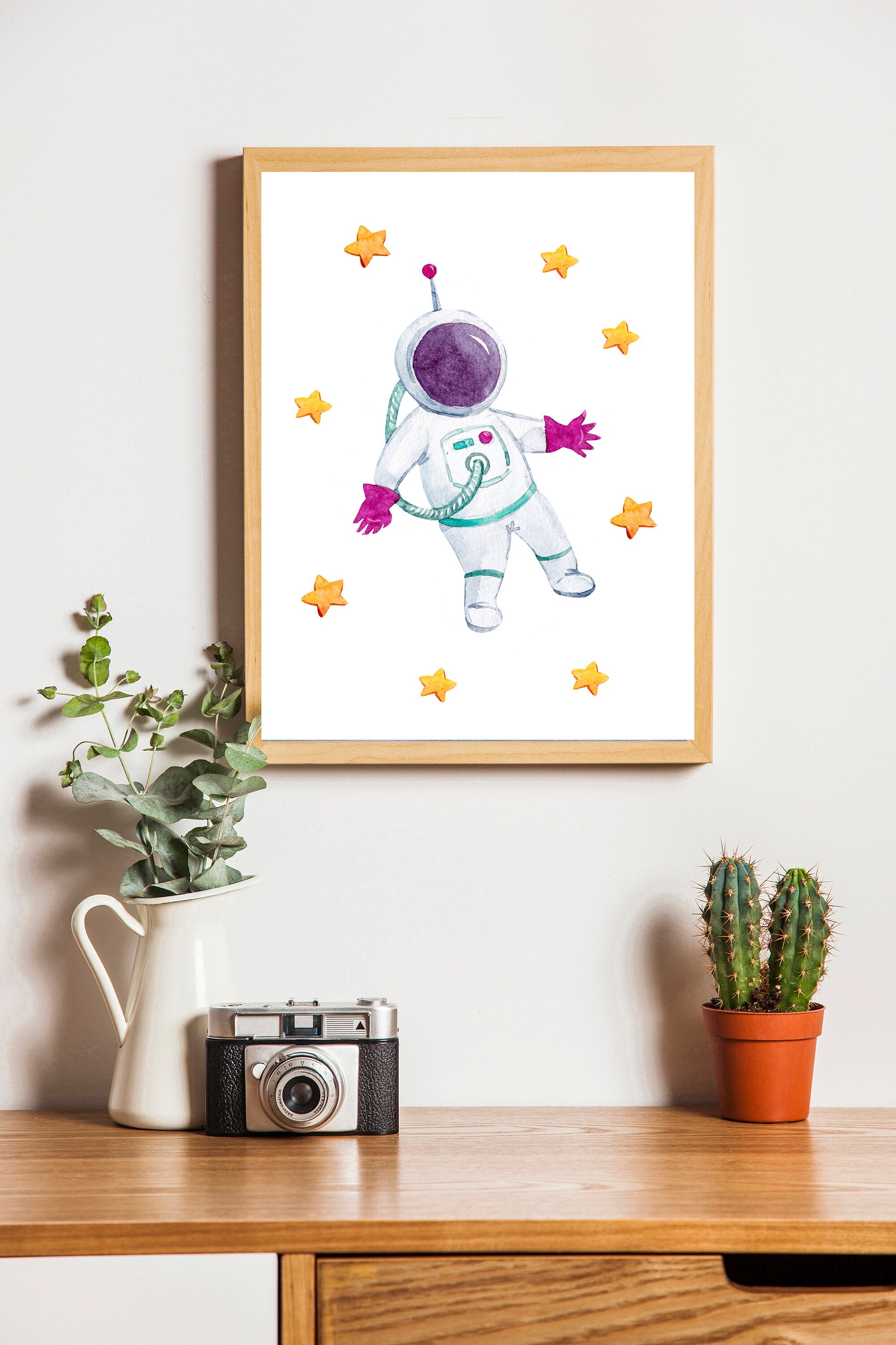 Set of 3 Outer Space Wall Art Digital Download Printable Etsy