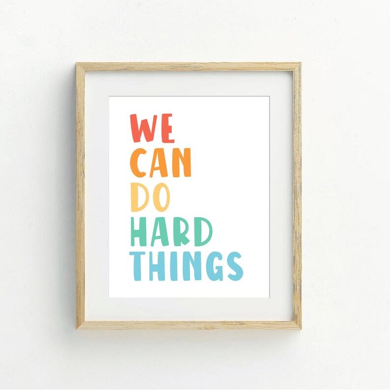 Kids Inspirational Print Printable Wall Art Digital - Etsy
